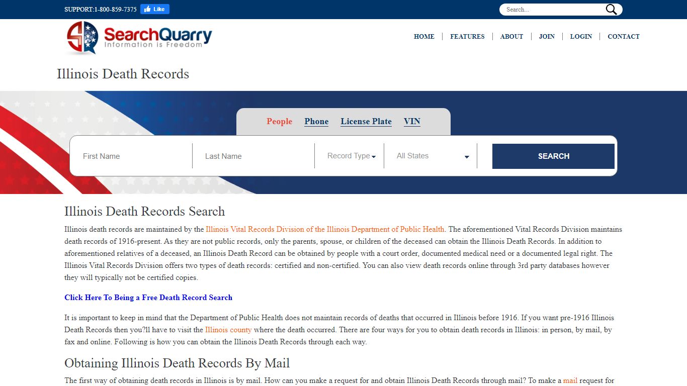 Free llinois Death Records Online | Enter a Name to View ... - SearchQuarry